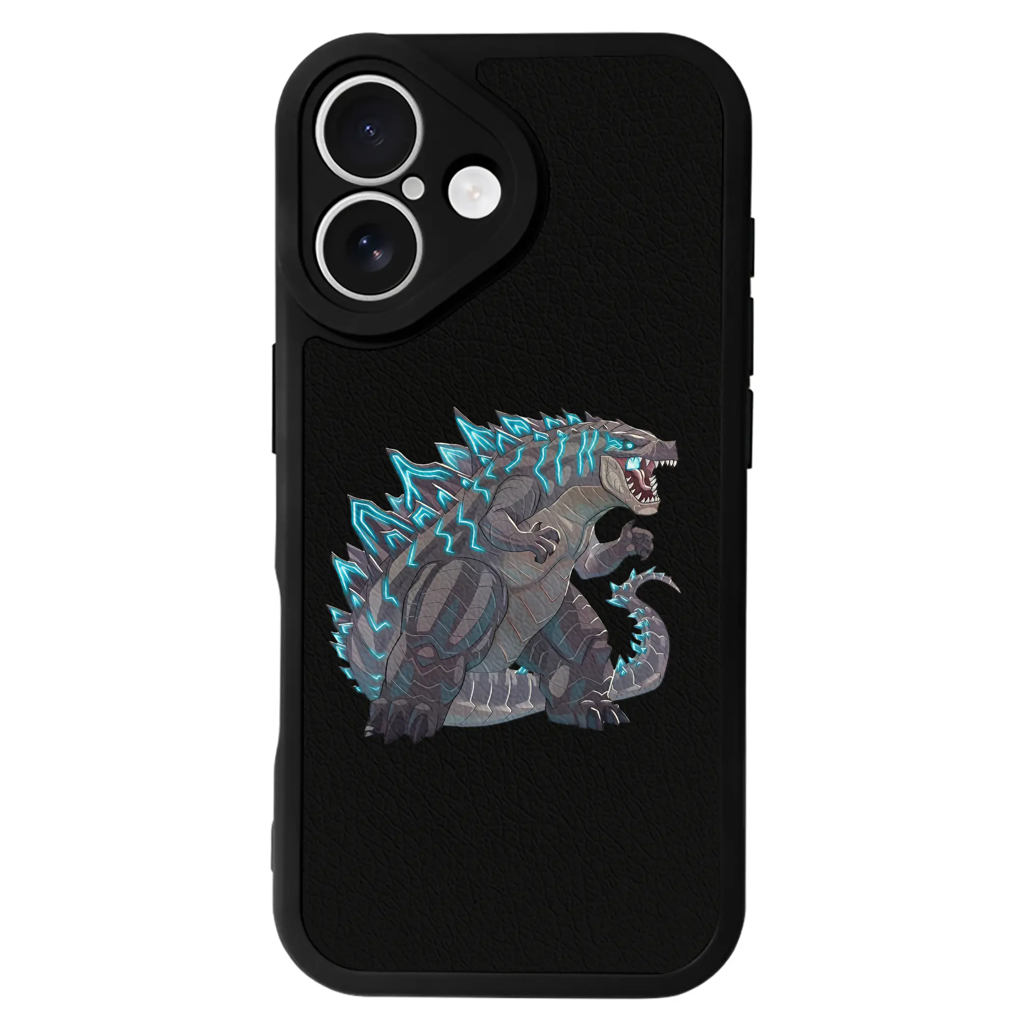 ゴジラ グッズ,ゴジラ - IPhone 16シリーズ対応 ・ シリコンスマホケース ・ レザー調 ・ 高精度フィット ・ 耐衝撃 ・ ワイヤレス充電対応 ・ 精密カット